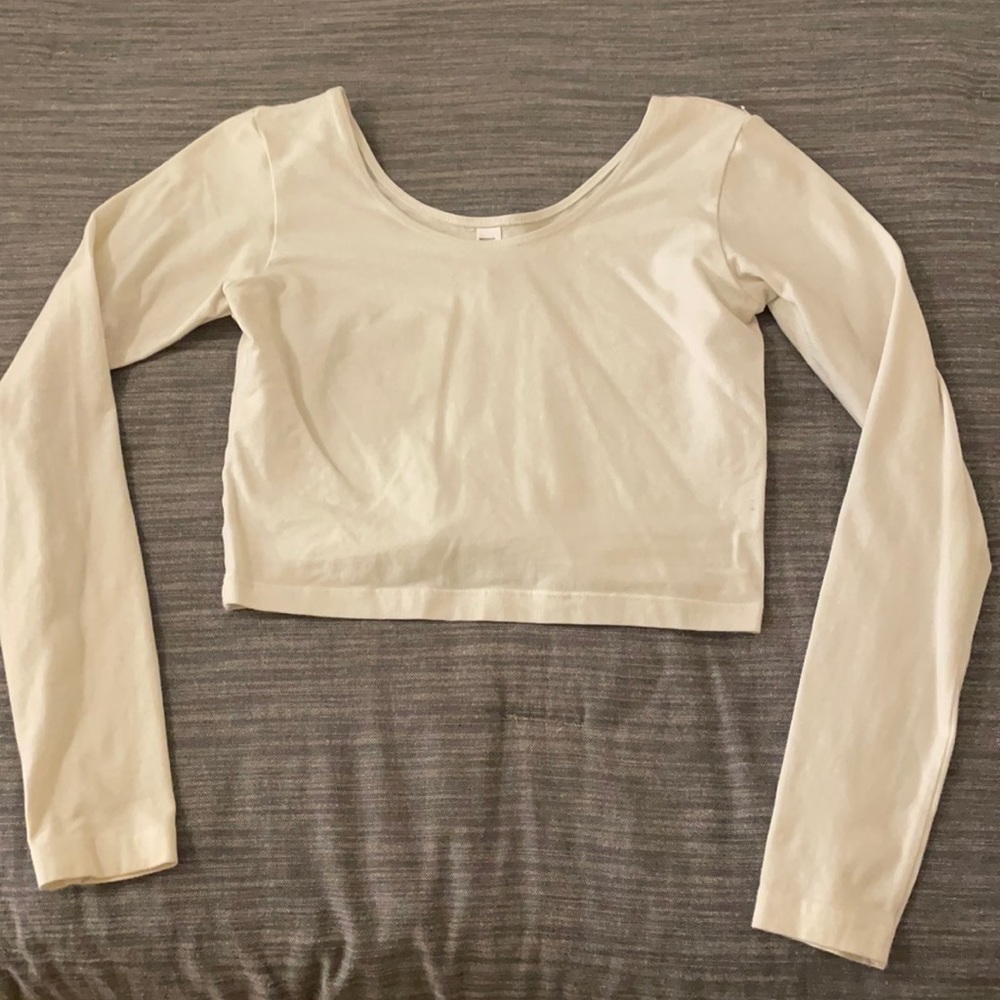 American Apparel long sleeve crop tops